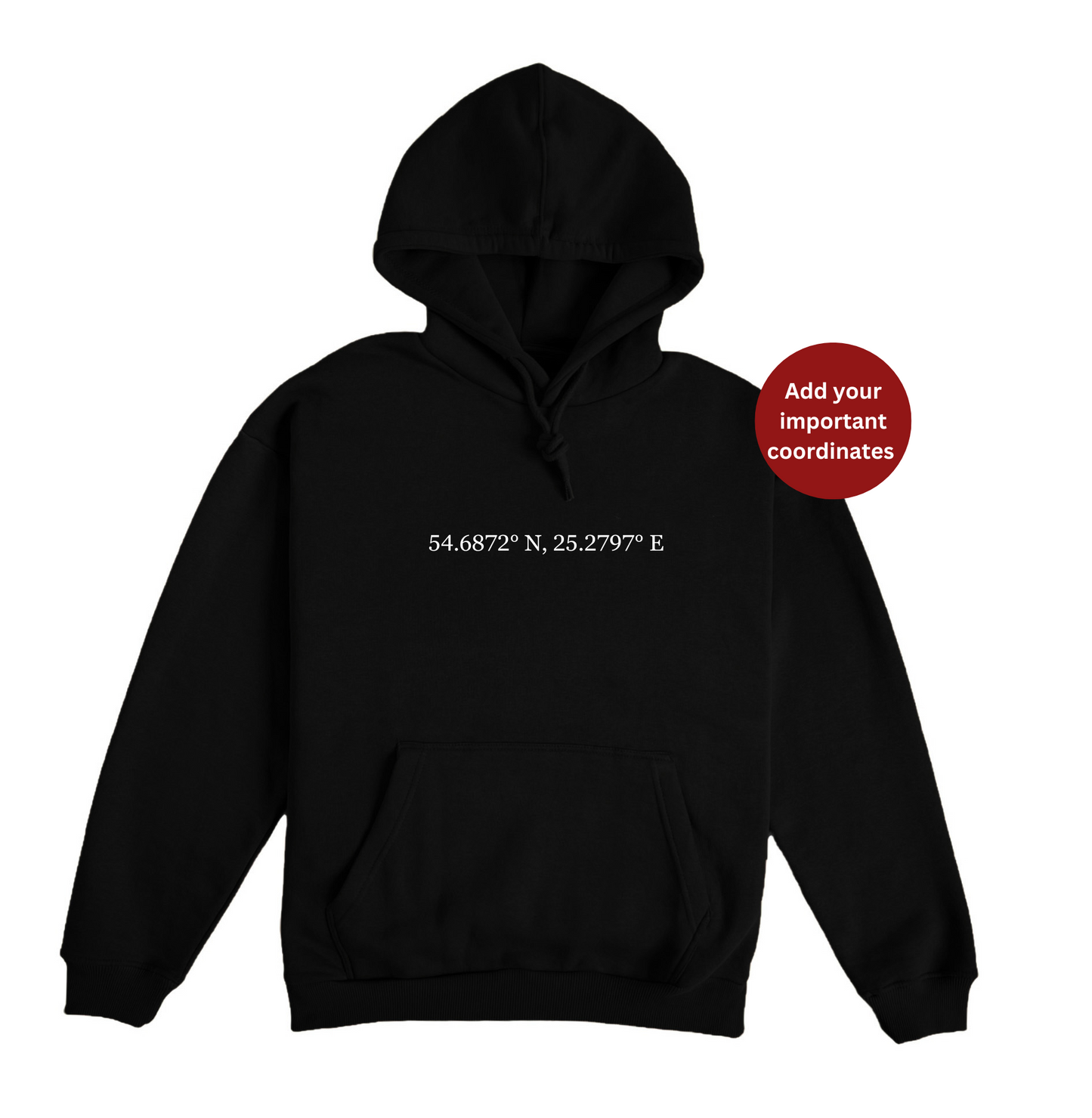 Custom coordinates embroidery